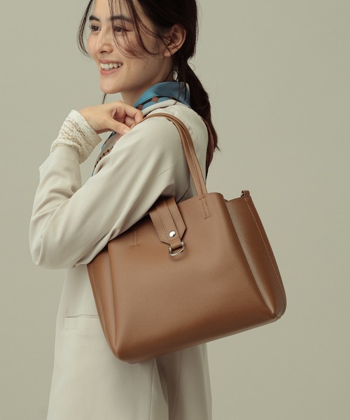 LAKOLE（ラコレ） トートバッグ 2WAYスクエアベルトトートバッグ