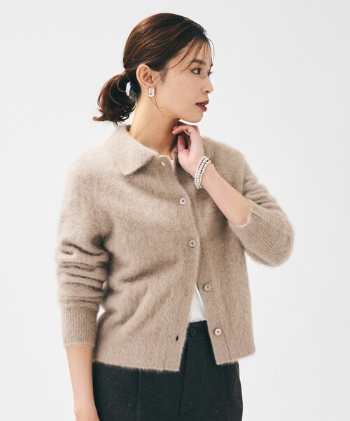UNTITLED（アンタイトル） カーディガン 「ふわふわニット/オンオフ