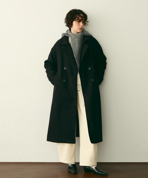Trish（トリッシュ） コート チェスターコート フェイクウールダブル