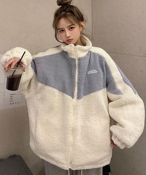 DEVICE（デバイス） ブルゾン アウター オーバーサイズ スタンドカラー