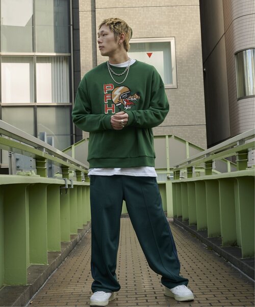 NO NEED（ノーニード） トレーナー スウェット ウルフ刺繍スウェット