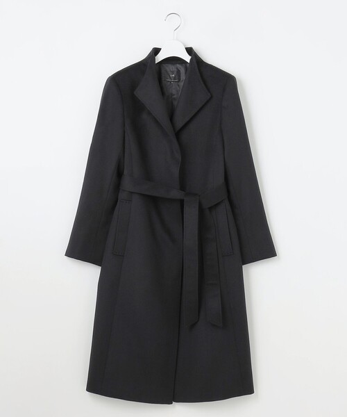 コート アウター ウールカシミヤビーバー スタンドカラー レディース