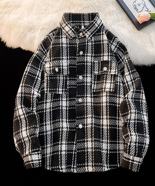 コート ジャケット オーバーサイズチェックジャケット メンズ