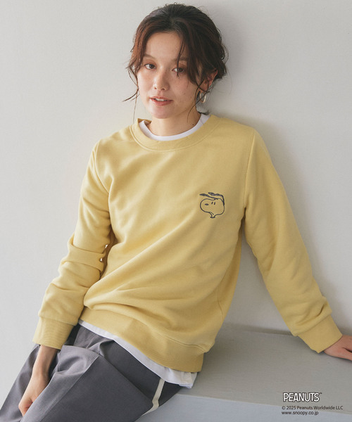 ニット セーター 「PEANUTS/ピーナッツ」SNOOPY/スヌーピー刺繍