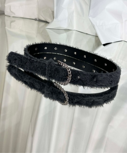 ベルト フェイクファーベルト メンズ レディース : ZOZOTOWN Yahoo!店