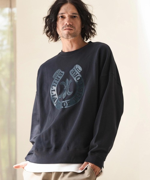 CAMBIO（カンビオ） トレーナー スウェット msw1560-プリント裏毛CN