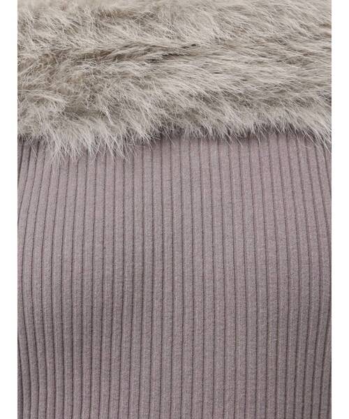 EATME（イートミー） ワンピース フェイクファーオフショルミニ