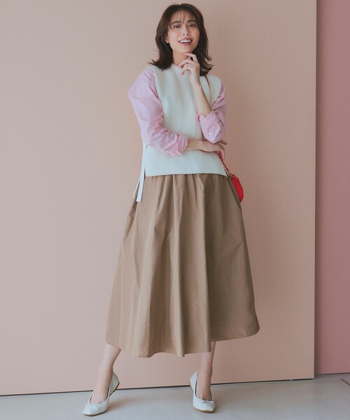 23区（ニジュウサンク） スカート 「洗える」ルミエールタフタ フレア