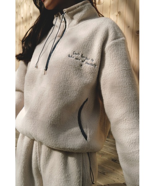 ALEXIA STAM（アリシアスタン） トレーナー スウェット Message Fleece