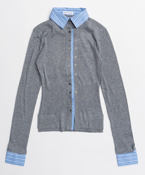 MAISON SPECIAL（メゾンスペシャル） カーディガン 2way Shirt Knit