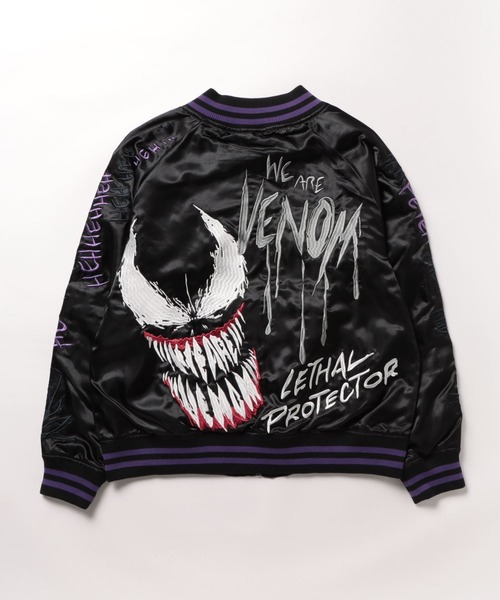 MARVEL（マーベル） スカジャン 「 」 エンブロイダリー スカジャン L