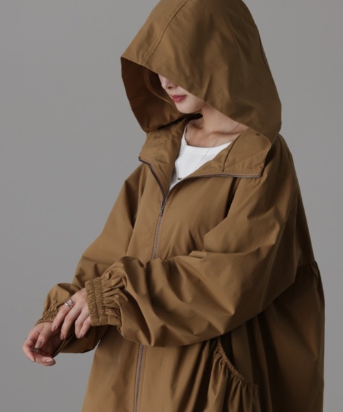 HUG.U（ハグユー） ミリタリージャケット モッズコート ギャザー