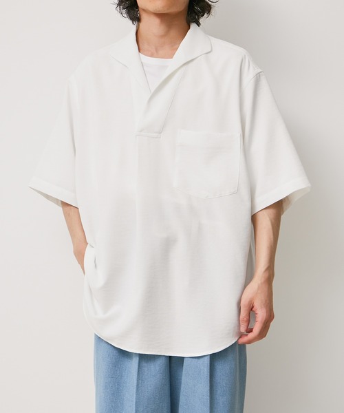 ADAM ET ROPE'（アダムエロペ） シャツ 「WEB限定」リネンライク