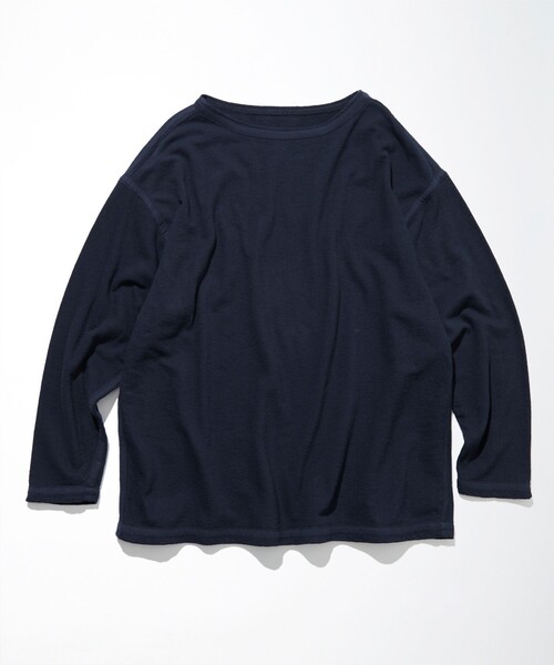 CAHLUMN（カウラム） tシャツ Boat Neck French Terry Long Sleeve Tee