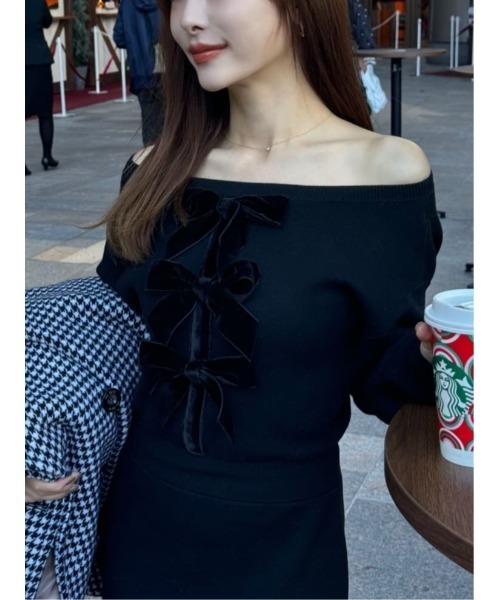 Her lip to ワンピース Simone Knit Mini Dress : ZOZOTOWN Yahoo!店