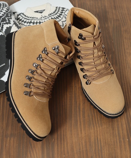 Dedes（デデス） ブーツ AAA+ PUレザー マウンテンブーツ メンズ