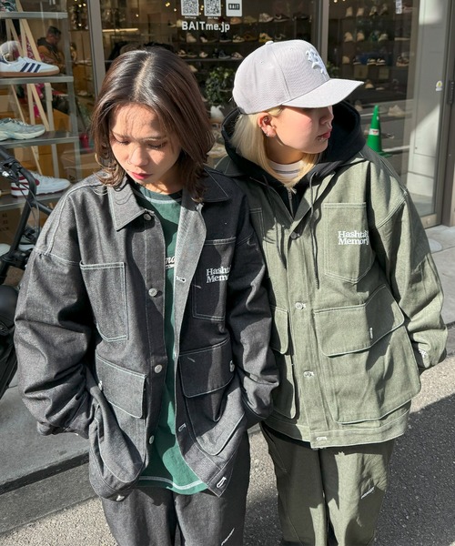 MEMORY カバーオール 「MEMORY」カラーデニム ワイド カバーオール