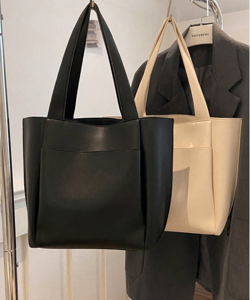 トートバッグ シンプルな大容量トートバッグ レディース : ZOZOTOWN