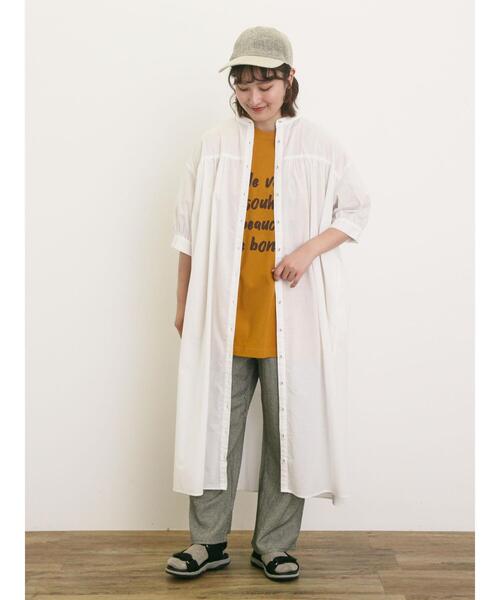 Samansa Mos2（サマンサモスモス） ワンピース 「接触冷感」シャツ