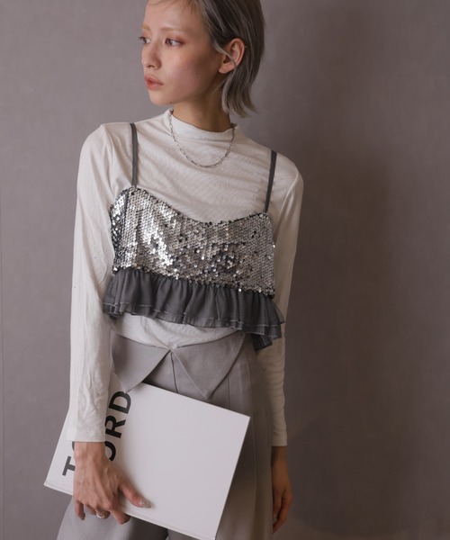 Girly Doll（ガーリードール） キャミソール スパンコールビスチェ