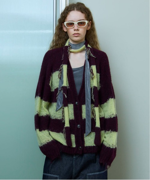 MAISON SPECIAL（メゾンスペシャル） カーディガン Scarf Combination