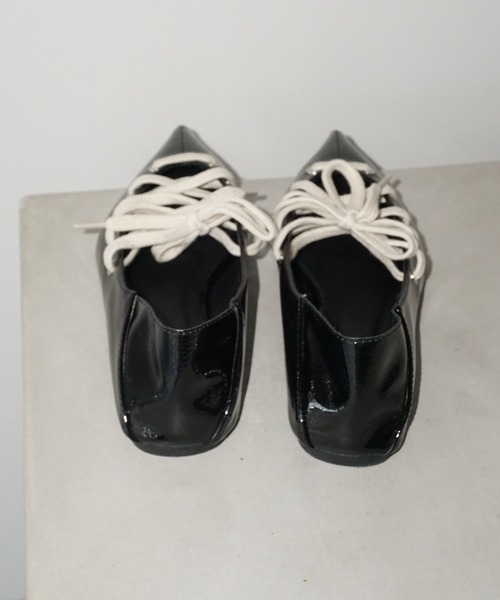 chuclla（チュクラ） パンプス 2way レースアップ ポインテッド