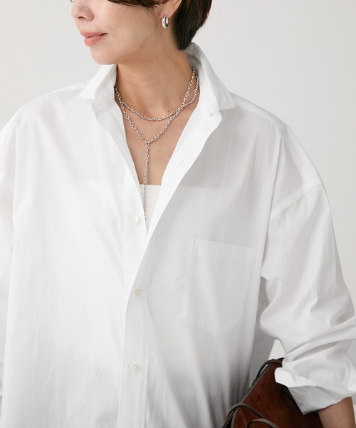 TICCA（ティッカ） ブラウス シャツ プレミアムスクエアビッグシャツ