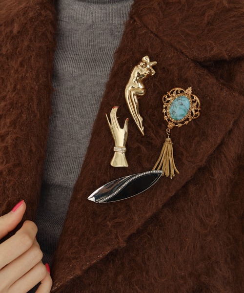 ブローチ 3set vintage like brooch「2025」/ ヴィンテージライク