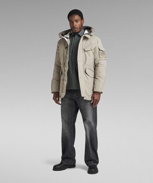 G-STAR RAW ダウンジャケット ダウン VODAN PADDED HOODED PARKA
