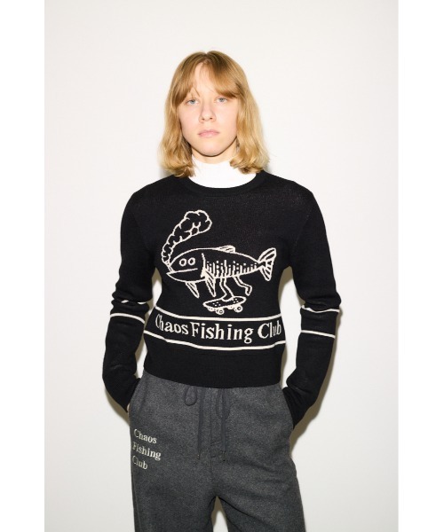 THROW by SLY ニット セーター Chaos Fishing Club KNIT TOPS カオス
