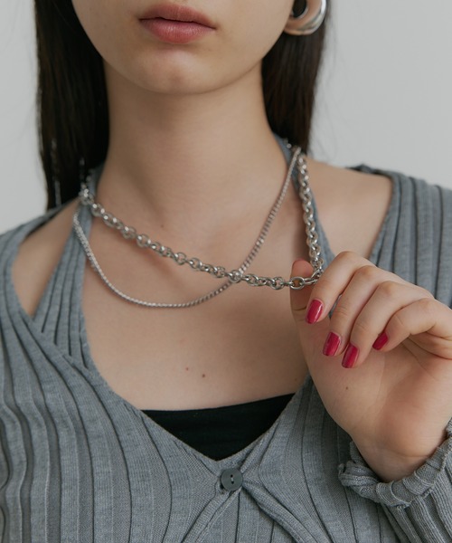 SEN TOKYO ネックレス 金属アレルギー対応 スクエアチェーン