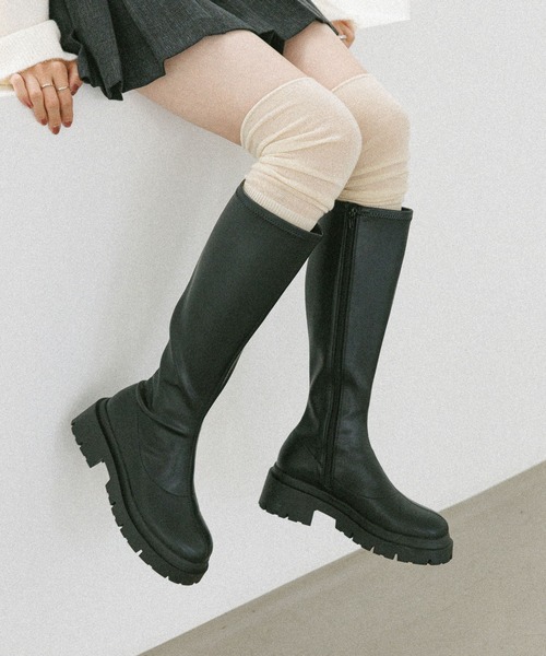 LIP SERVICE（リップサービス） ブーツ プラットフォームスクエア