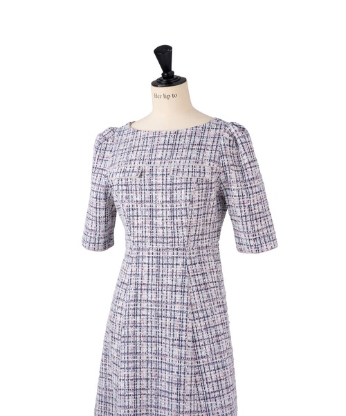 Her lip to ワンピース Charlotte Tweed Dress : ZOZOTOWN Yahoo!店