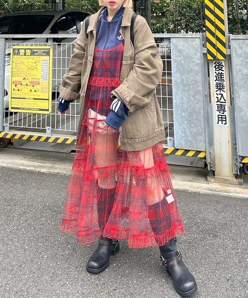 Alley Tokyo ワンピース フリルティアードキャミワンピ : ZOZOTOWN