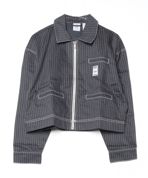 adidas（アディダス） デニムジャケット gジャン 総柄プリント