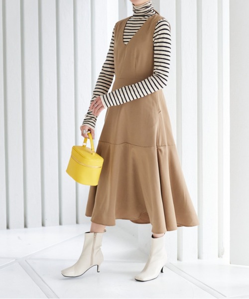 KOBE LETTUCE（神戸レタス） ジャンパースカート マーメイドVネック