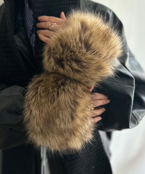 Kotoe（コトエ） アームカバー フェイクファー 付け袖 レディース