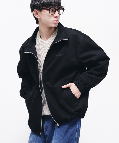 Adoon plain ブルゾン アウター VINAGE LIKE WAVE LOGO SHORT BLOUSON