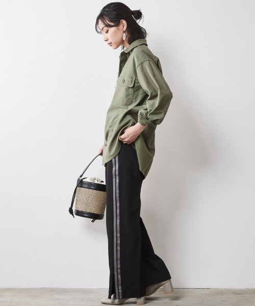 CHIC STYLE（シックスタイル） ブラウス シャツ バックサテン