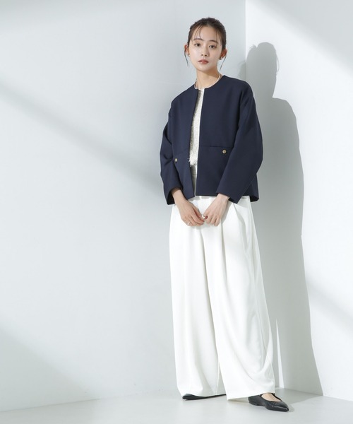 NANO universe（ナノ・ユニバース） ジャケット ノーカラージャケット