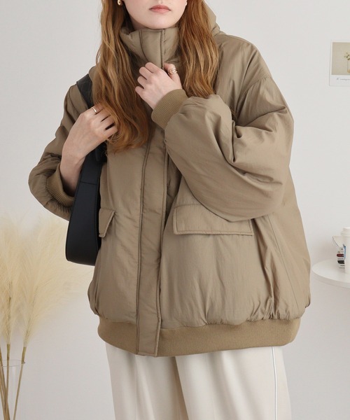 mitis（ミティス） ダウンコート ダウンジャケット ハイネック襟裏