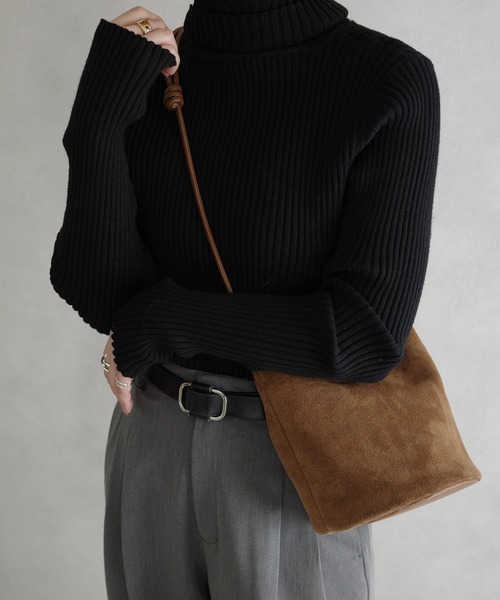 meilmada ショルダーバッグ バッグ 「牛革」スエード2wayショルダー