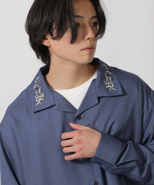 LAKOLE（ラコレ） シャツ フラワー刺繍シャツ / 291756 メンズ