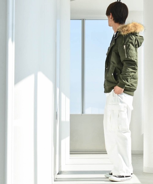 ミリタリージャケット モッズコート リアルファー N2B中綿ジャケット