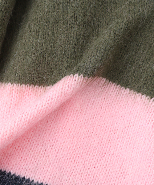 BoTT（ボット） セーター ニット Striped Mohair Knit メンズ