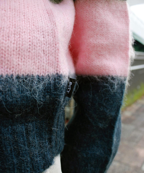 BoTT（ボット） セーター ニット Striped Mohair Knit メンズ