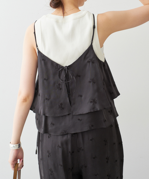 TICCA（ティッカ） キャミソール フラワー2wayビスチェ : ZOZOTOWN