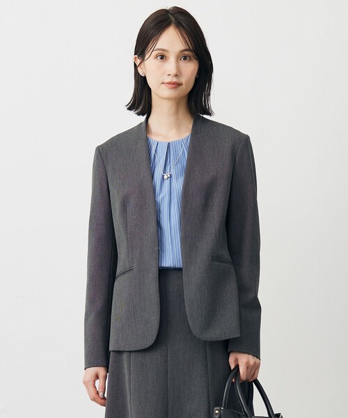 J.PRESS（J.プレス） ジャケット ノーカラージャケット T/Rアルガン