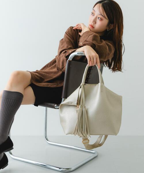 RODE SKO（ロデスコ） トートバッグ タッセル軽量2WAYシンプルトート