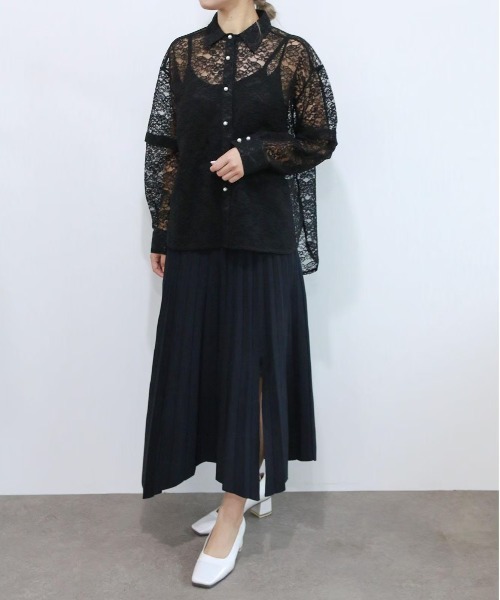 Marilyn Moon（マリリンムーン） ブラウス シャツ オーガンジーレース